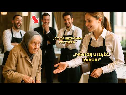 MENEDŻER NIE WIEDZIAŁ, ŻE PRZED NIM SIEDZI STARSZA MILIONERKA... TO, CO ZROBIŁA ZWYKŁA KELNERKA...