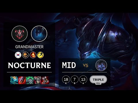Nocturne Mid vs Sylas - KR Grandmaster Patch 11.11