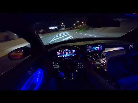 2020 Mercedes AMG GLC 63 S NIGHT DRIVE POV w/ AMBIENT LIGHTING by AutoTopNL