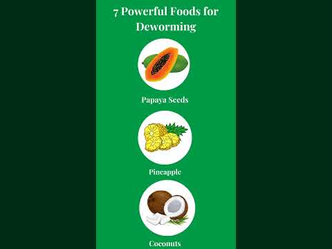 7 natural foods for deworming in children