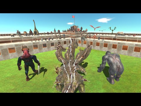 GORO THE GIANT + HYDRA + KOZAROG THE DEMON  vs  EVERY FACTION Animal Revolt Battle Simulator ARBS