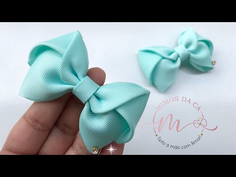 Laço simples para iniciantes🎀Gastando 44cm de fita/PAP/DIY