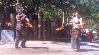 Fire Tri-Staff Duo, Tricks of the Light at KCRF 2012