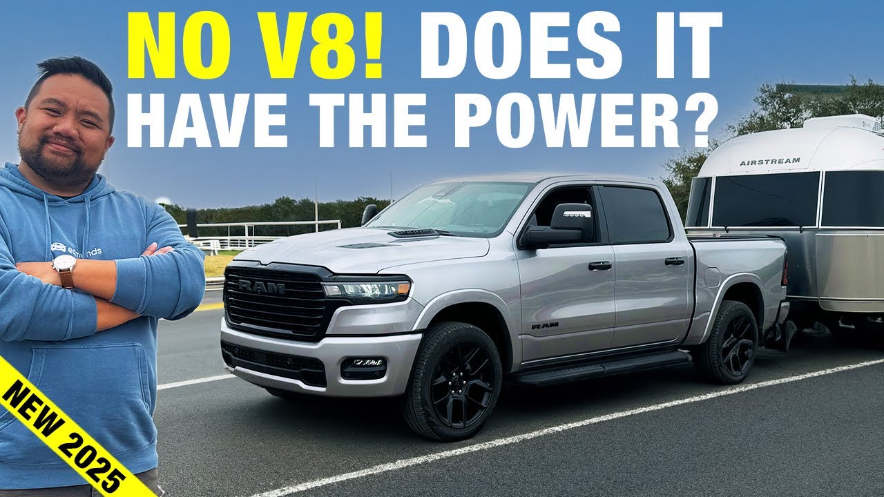 EskgL3s24uU - 2025 Ram 1500 First Drive: You Won't Miss the V8 | Driving Impressions, Interior & More