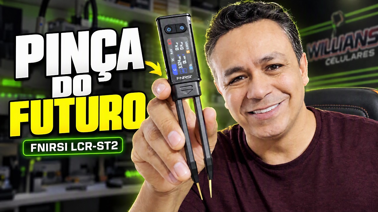 Parece só uma PINÇA, mas olha o que isso faz! | FNIRSI LCR-ST2
