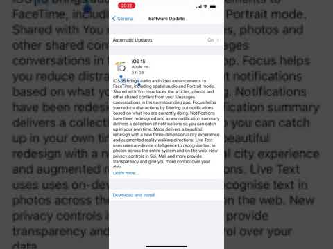 iPhone iOS 15 - see here all the changes / features