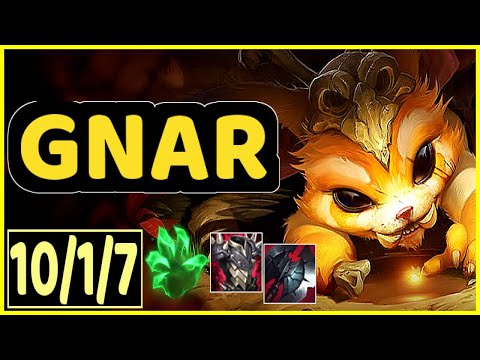 GNAR VS MALPHITE - 10/1/7 KDA TOP GAMEPLAY
