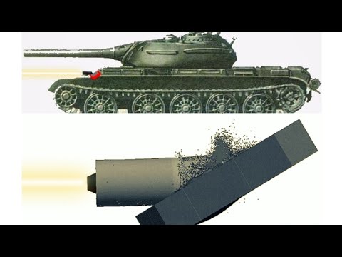 Jagdtiger vs T-54 | 12.8cm Pzgr 43 | Armor Penetration Simulation