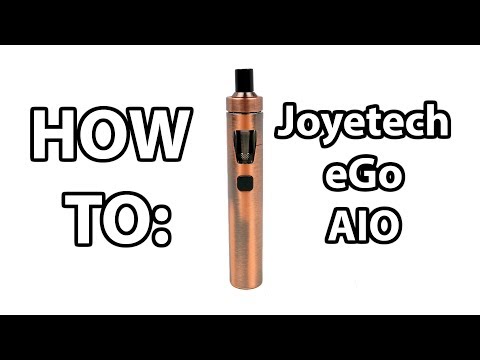 Part of a video titled How To Prime And Fill Joyetech eGo AIO Vape Kit | Vaporleaf - YouTube