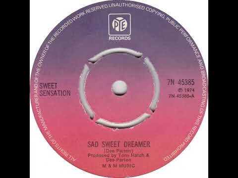 UK New Entry 1974 (202) Sweet Sensation - Sad Sweet Dreamer