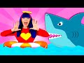 Sharks in the Water! 🦈 | Kids Songs And Nursery Rhymes | Dominoki