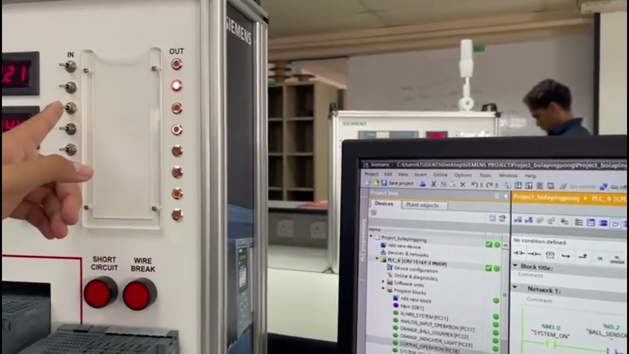 demonstration video PLC lab 1