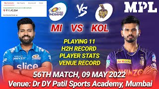 MI vs KOL LIVE Team | MI vs KOL Prediction | MI vs KOL Live | MATCH 56