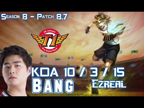 SKT T1 Bang EZREAL vs KAI'SA ADC - Patch 8.7 KR Ranked