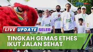Bikin Gemas! Jan Ethes Ketakutan Lihat Barongsai saat Jalan Sehat Bareng Jokowi: Takut karena Besar