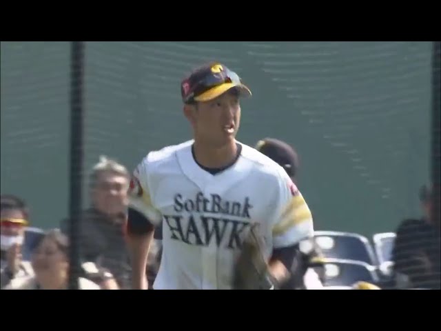 【ファーム】横っ跳び!! ホークス・古澤 先制点を防ぐファインプレー!! 2019/3/23 H-T(ファーム)