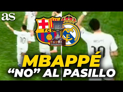 El GESTO de KYLIAN MBAPPÉ para no hacer PASILLO al FC BARCELONA en YEDA | SUPERCOPA de ESPAÑA