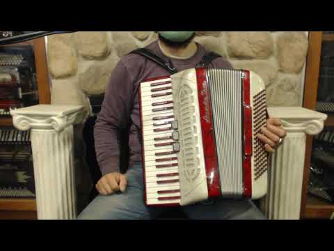 6045 - Candy Stripe Accordia Nova Piano Accordion LM 41 120  $699
