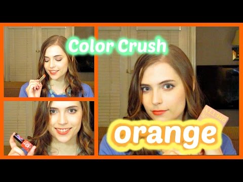 Color Crush: ORANGE eyes, lips, nails, cheeks, and more! Video