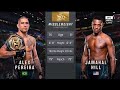 ALEX PEREIRA VS JAMAHAL HILL FULL FIGHT Ufc Ufc300