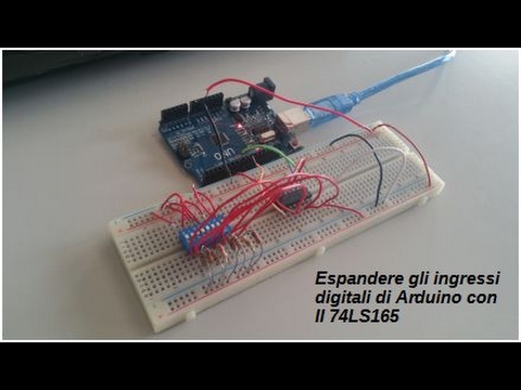 Espandere gli ingressi digitali di Arduino Uno con il 74LS165
