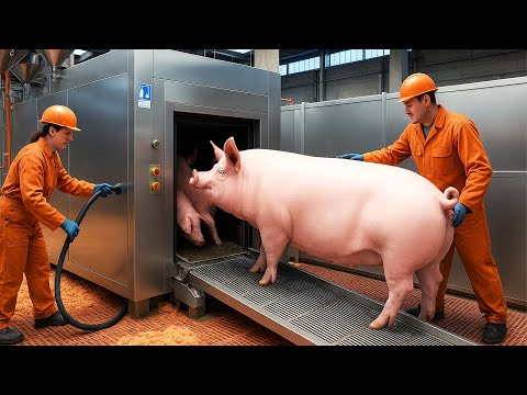 Secrets of Pig Farming Revealed – Inside the World’s Giant Pork Processing Plant