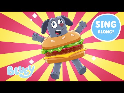 Burger Dog! 🍔 🎤 | FULL SONG | Bluey Sing-Along Lyric Video 💙 | Bluey