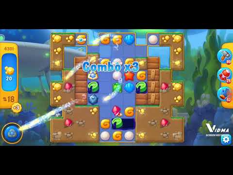 Fishdom. 4301 hard level no boosters and diamonds