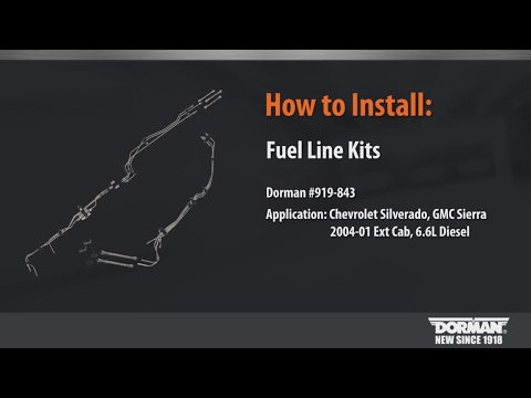 Stainless steel fuel line kit, GM trucks (diesel)