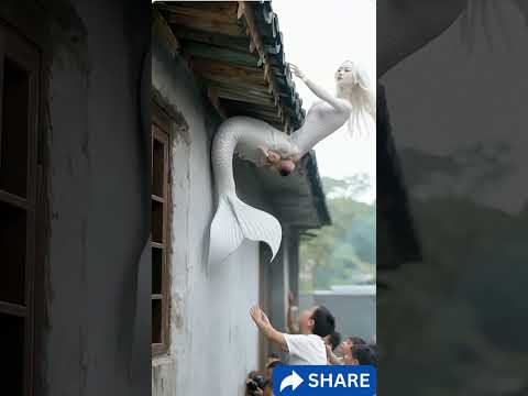 Gorgeous mother Mermaid with adorable baby girls #mermaid #viralvideo  #shorts