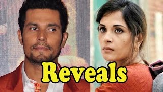 Randeep Hooda REVEALS About the Love Letters He Wrote To Richa Chadha In Sarbjit!