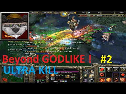 DotA 6.83d - Ember Spirit, Xin Beyond GODLIKE! #2 (Ultra Kill)