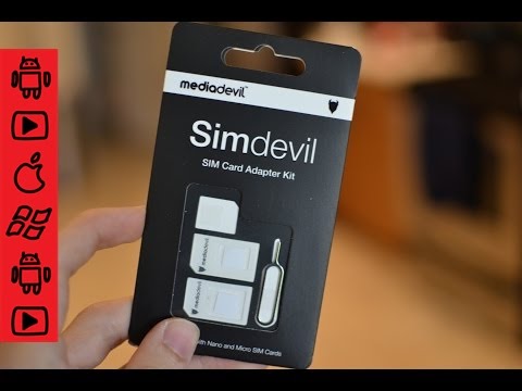 How to Put a Nano Sim Card into a Phone that takes Micro Sim Cards | SimDevil Review