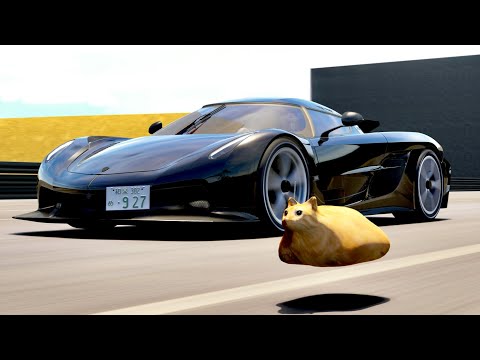 Koenigsegg Jesko Absolut vs Cat Monster F1 Engine at Special Stage Route X