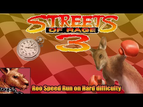 Streets of Rage 3 - Hard, Roo speedrun (59.02) World Record