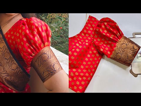 Puff Sleeves Design Cutting And Stitching | New Model Blouse Sleeve Design | Astin Ki Design