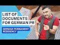 List Of Documents For German PR I German Permanent Residency I By Dr Naresh Bhati