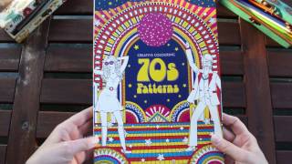 70s Patterns: Creative Colouring Book - flip through