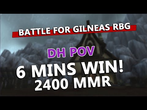 6 MINS RBG WIN at 2400 MMR with Russian Team! - DH POV - Battle for Gilneas | WoW Shadowlands
