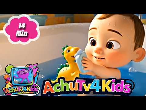 Splish-Splash Bath Song & More Healthy Habits! 🧼 Best 3D Animated Toddler Routine Mix | AchuTV4Kids