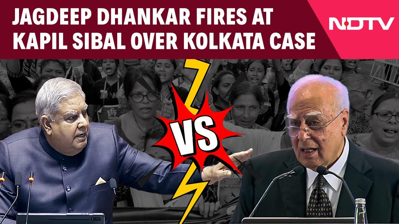Kolkata Doctor Case | Dhankhar's Fresh Fire At Kapil Sibal Over Kolkata Horror: "Adding Salt To..."