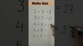 Maths IQ Test #mathsquiz #youtubeshorts #puzzle #maths #solution4u