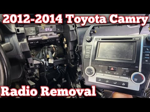 2012 2013 2014 Toyota Camry Radio Removal Replacement