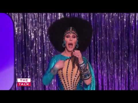 Chad Michaels on The Talk as Cher performing for Cher!  02 28 17