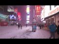 Winter Snow Storm Hercules in Times Square, NYC ...