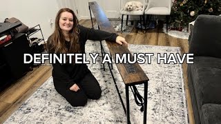 SUPERJARE 102-Inch Sofa Table with Power Outlets & USB-C | Extra-Long Narrow Console Table