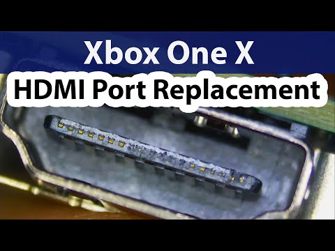 Xbox one X no Signal - HDMI Port Soldering and replacement