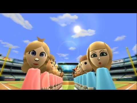 Wii Sports - Baseball: Peach VS. Rosalina