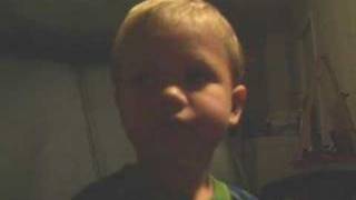 Matthew singing "Oh Me, Oh My"
