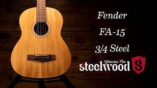 Para iniciar a temprana edad | Fender FA-15 3/4 Steel